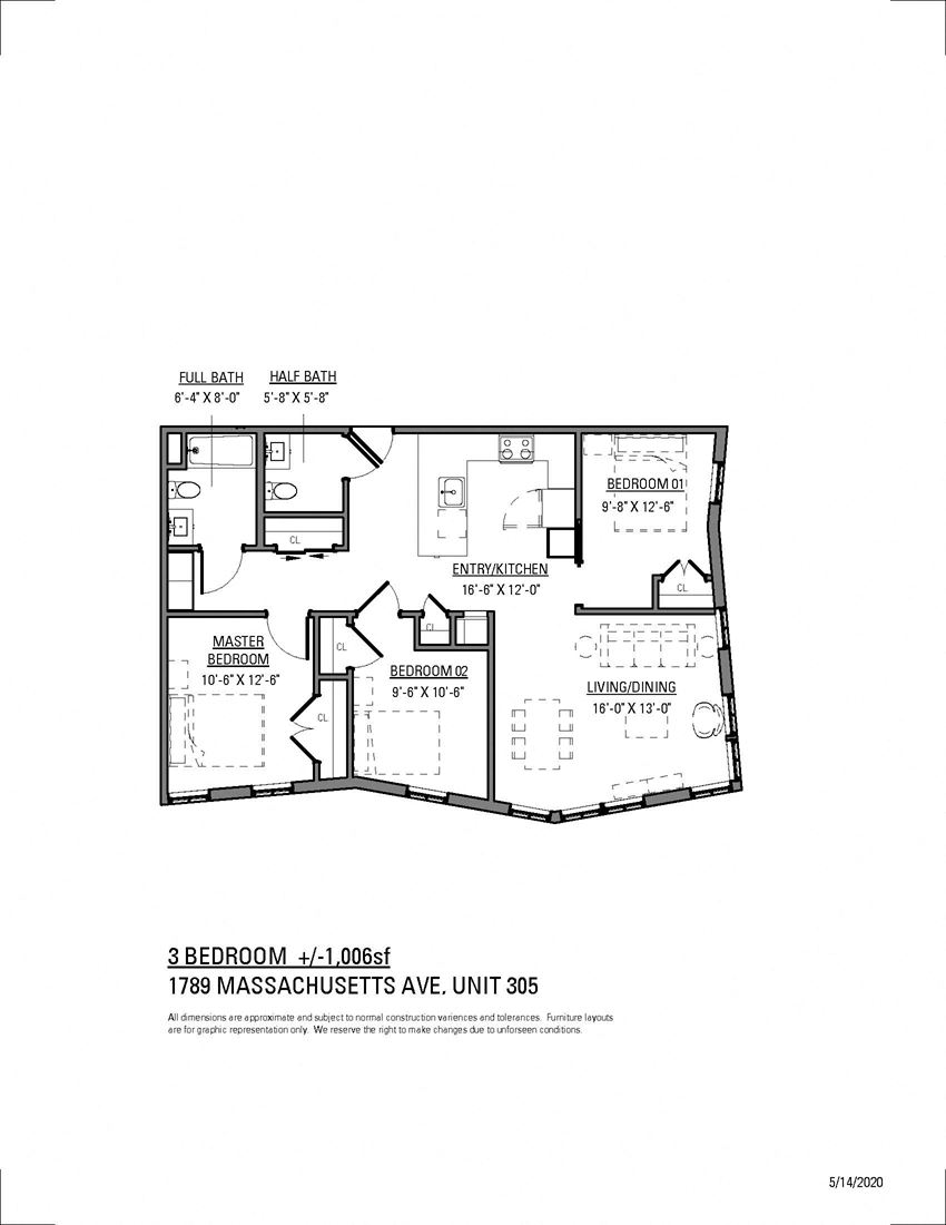 1789 MASSACHUSETTS, UNIT 305